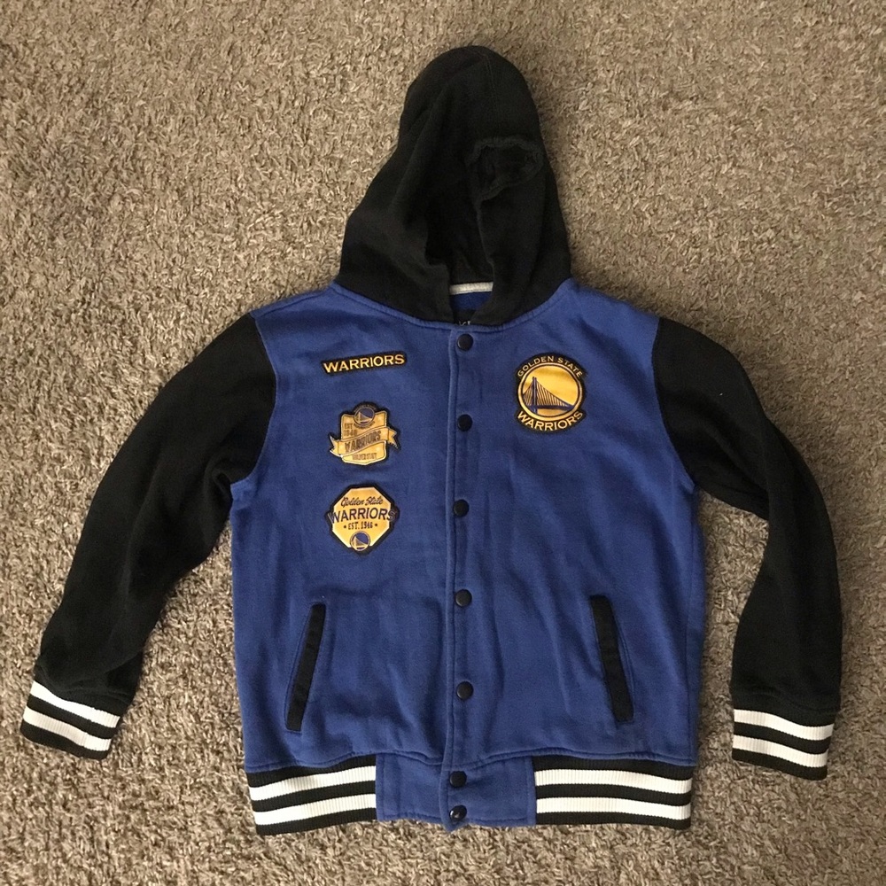 Boys Golden State Warriors varsity jacket